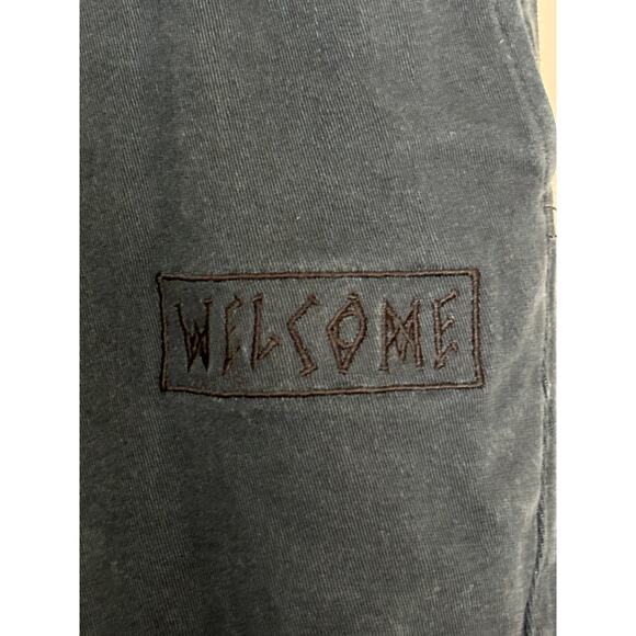 Welcome Skateboards Principal Elastic Waist Twill Pant Blue Size Large - Picture 2 of 6